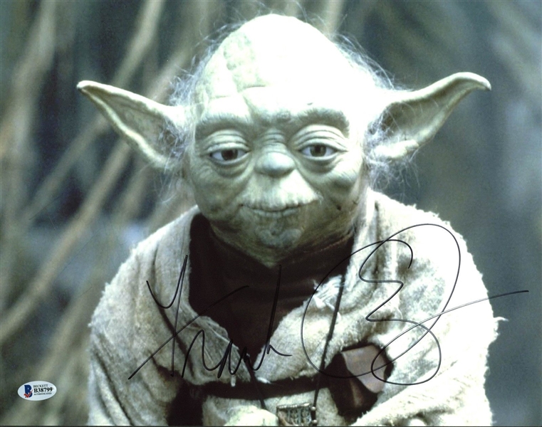 Star Wars: Frank Oz Signed 11" x 14" Yoda Photo (BAS/Beckett)