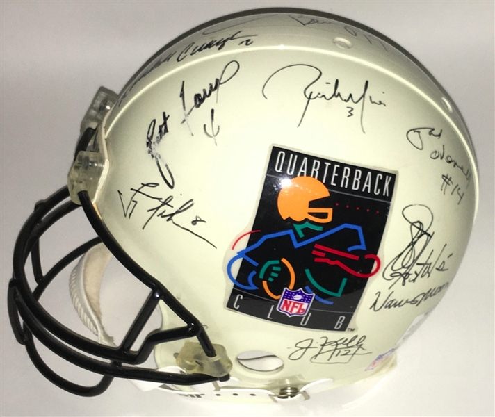 QB Club Multi-Signed Full Size PROLINE Helmet w/ Favre, Aikman, Elway, Young & Others (PSA/DNA)
