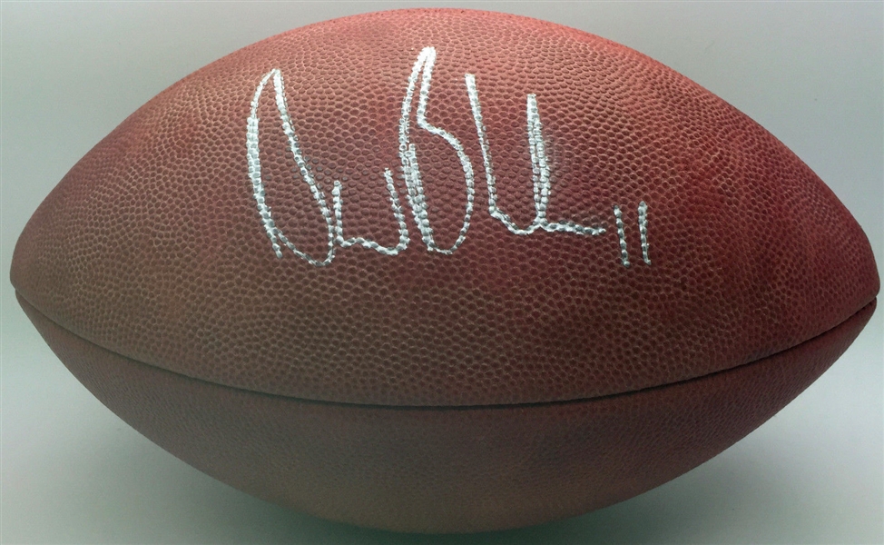 Drew Bledsoe Signed Official Leather NFL Football (PSA/DNA)