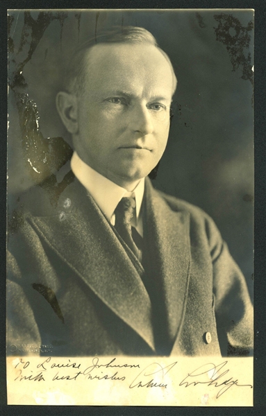 President Calvin Coolidge Signed Cabinet Photograph (BAS/Beckett)