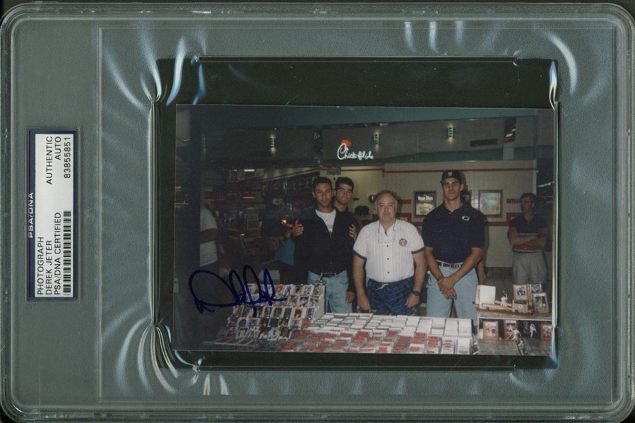 Derek Jeter Signed Pre-Rookie Original 4" x 5" Photograph (PSA/DNA Encapsulated)