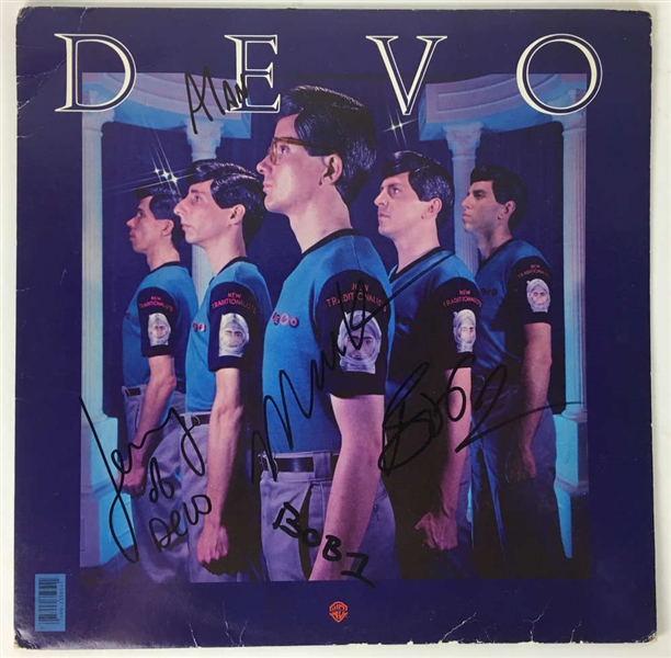 DEVO Signed Album w/ All Five Members! (PSA/DNA & JSA)