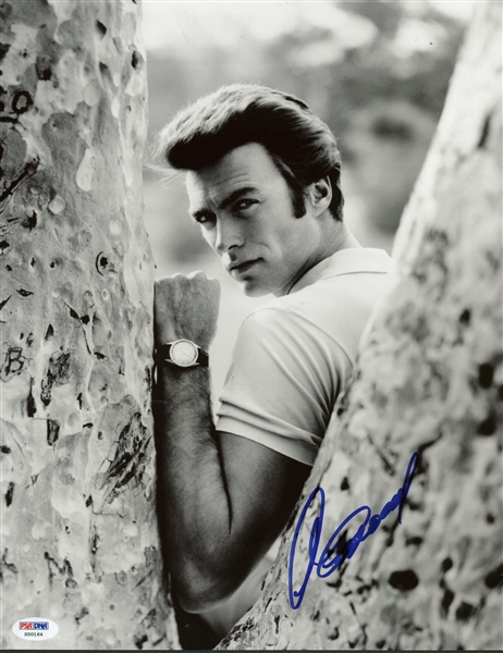 Clint Eastwood Signed 11" x 14" Black & White Photograph (PSA/DNA)