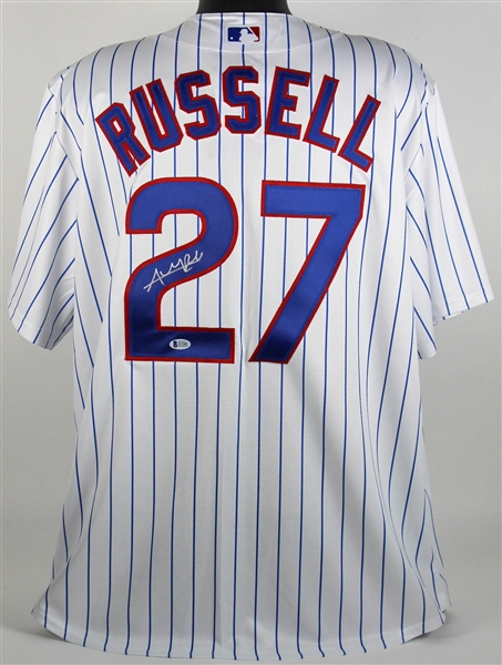 Addison Russell Signed Cubs Majestic Jersey (BAS/Beckett)