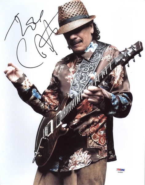Carlos Santana Signed 11" x 14" Photo (PSA/DNA)