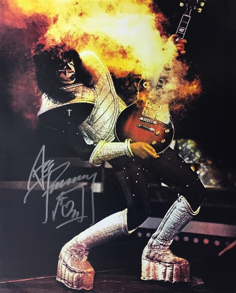 KISS: Ace Frehley Signed 16" x 20" On Stage Photograph (BAS/Beckett Guaranteed)