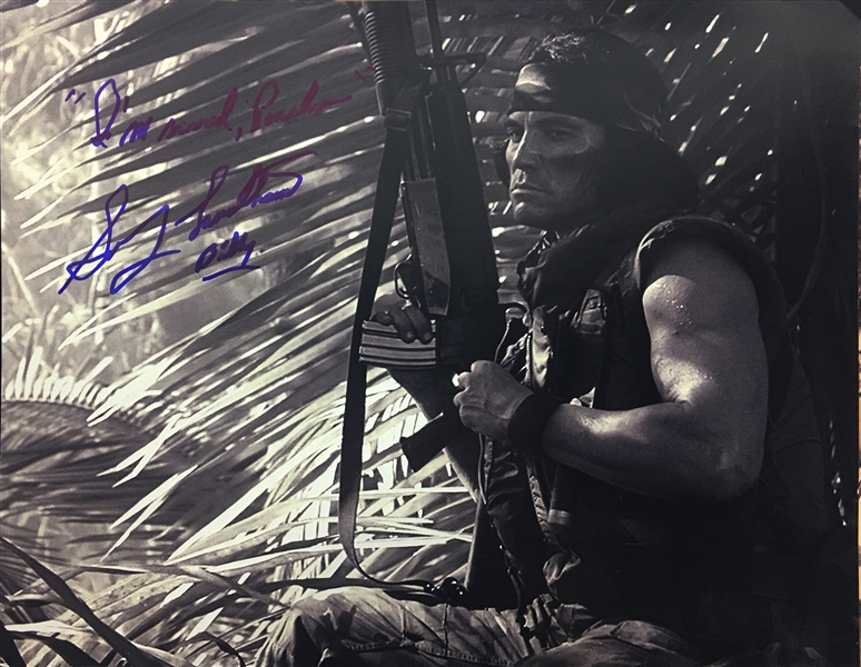 Sonny Landham Signed & Inscribed 16" x 20" Photo from "Predator" (BAS/Beckett Guaranteed)