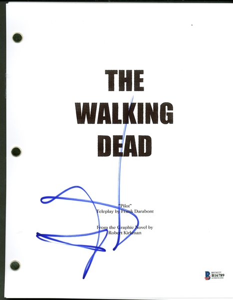 Andrew Lincoln Signed 8" x 10" Mock "The Walking Dead" Script (Beckett)