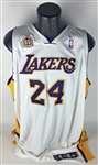 Kobe Bryant Game Used/Worn & Signed 2007/08 Los Angeles Lakers Jersey (DC Sports & LA Lakers)
