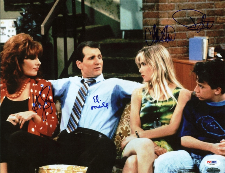 Married With Children Cast Signed 11" x 14" Color Photo (PSA/DNA)