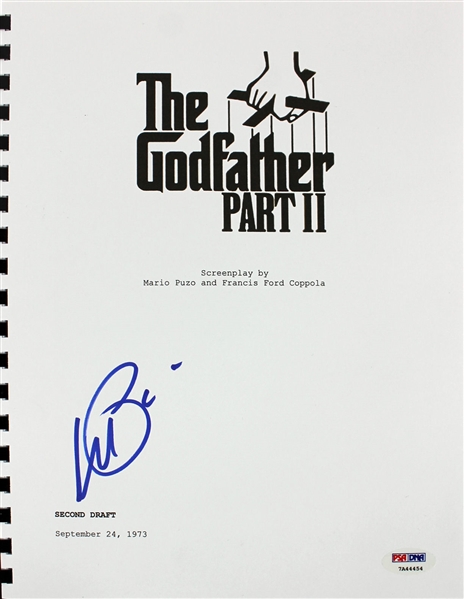 Al Pacino Signed "The Godfather Part II" Script (PSA/DNA)