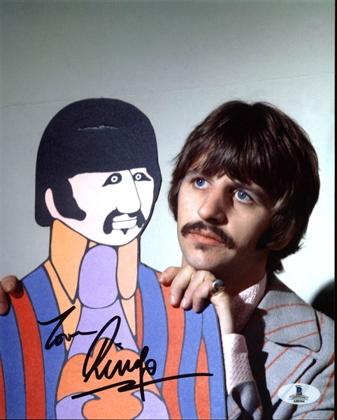 The Beatles: Ringo Starr Signed 8" x 10" Color Photo (BAS/Beckett)