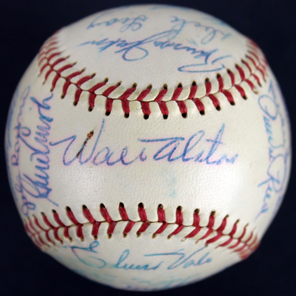 1958 Dodgers Team Signed ONL (Giles) Baseball w/ 23 Signatures! (BAS/Beckett)