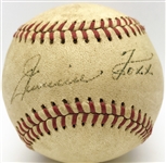 Jimmie Foxx Stunning Single Signed OAL Baseball w/ Exceptional Bold Autograph! (PSA/DNA & JSA)