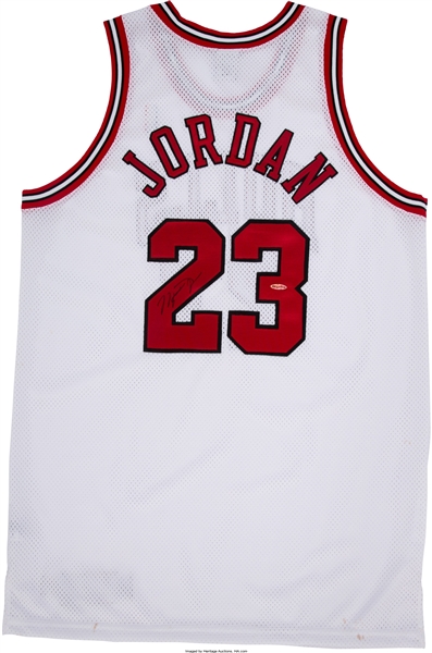 Mr. June: Michael Jordan Signed Personal Model NIKE Bulls Jersey (Upper Deck)