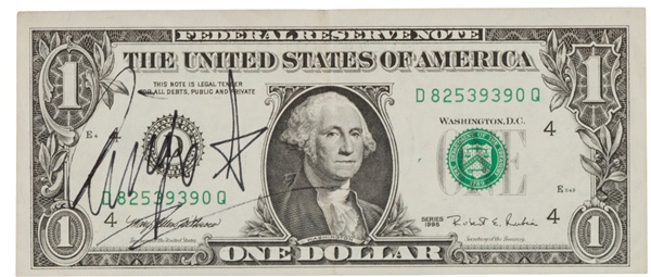 The Beatles: Ringo Starr Rare Signed $1 Dollar Bill (Beckett/BAS Guaranteed)
