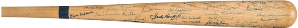Dodgers Champions Multi-Signed Baseball Bat w/ Koufax, Drysdale, Reese & Others (JSA)