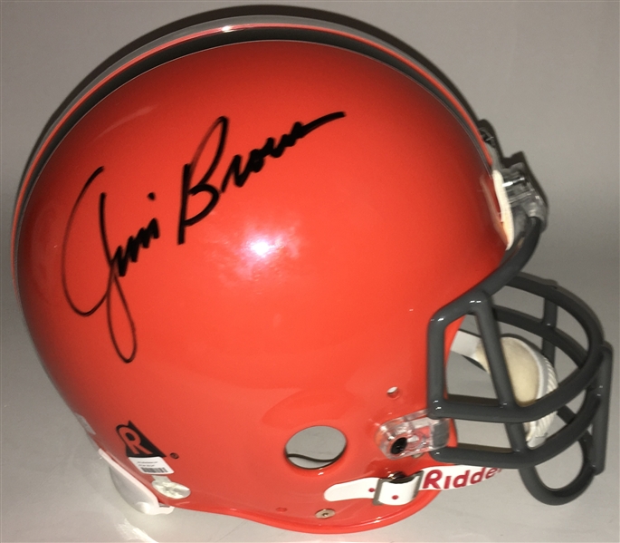 Jim Brown Signed PROLINE Full Size Cleveland Browns Helmet (Beckett)