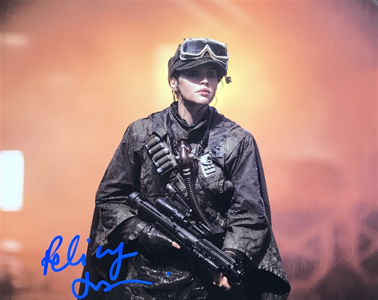 Rogue One: Felicity Jones Signed 8" x 10" Color Photo as Jyn Erso (Beckett/BAS Guaranteed)