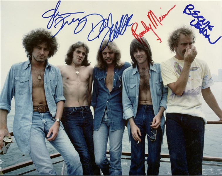 The Eagles Group Signed 11" x 14" c. Early 1970s Photograph w/ 4 Signatures (JSA Guaranteed)