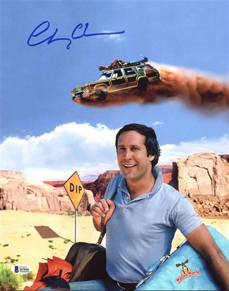 Chevy Chase Signed 11" x 14" Photo from "National Lampoons Vacation" (BAS/Beckett)