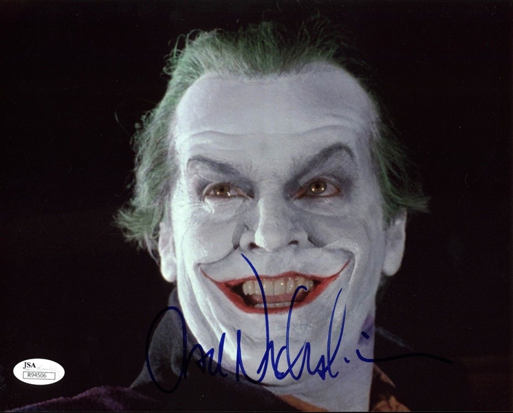 Jack Nicholson Signed 8" x 10" Color Photo as "The Joker" (JSA)