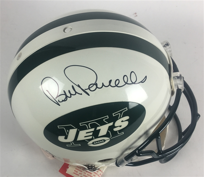 Bill Parcells Signed PROLINE Full Size Jets Helmet (Beckett)