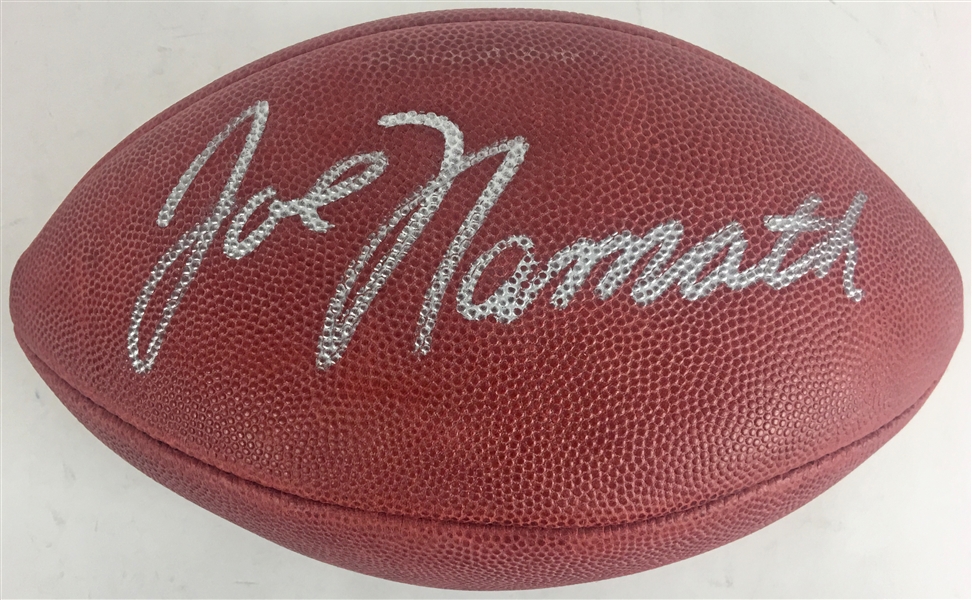 Joe Namath Signed Official NFL Leather Football (Beckett)