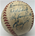 1952 NL Champion Brooklyn Dodgers Team Signed Mini ONL Baseball w/ Campanella, Hodges & Others (JSA)