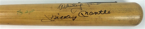 Yankees Legends Multi-Signed Baseball Bat w/ Mantle, Berra, Ford & Others (JSA)