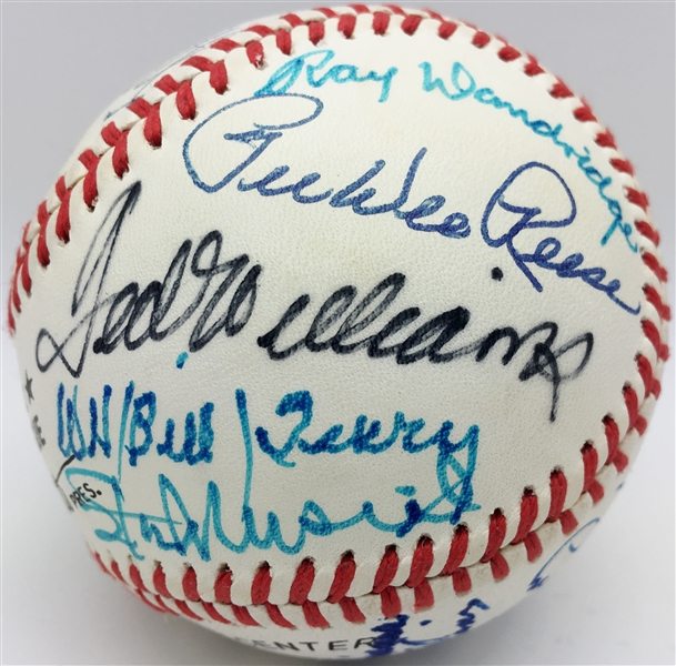 MLB Legends Multi-Signed ONL Baseball w/ Williams, Reese, Musial, Grove & Others! (JSA)