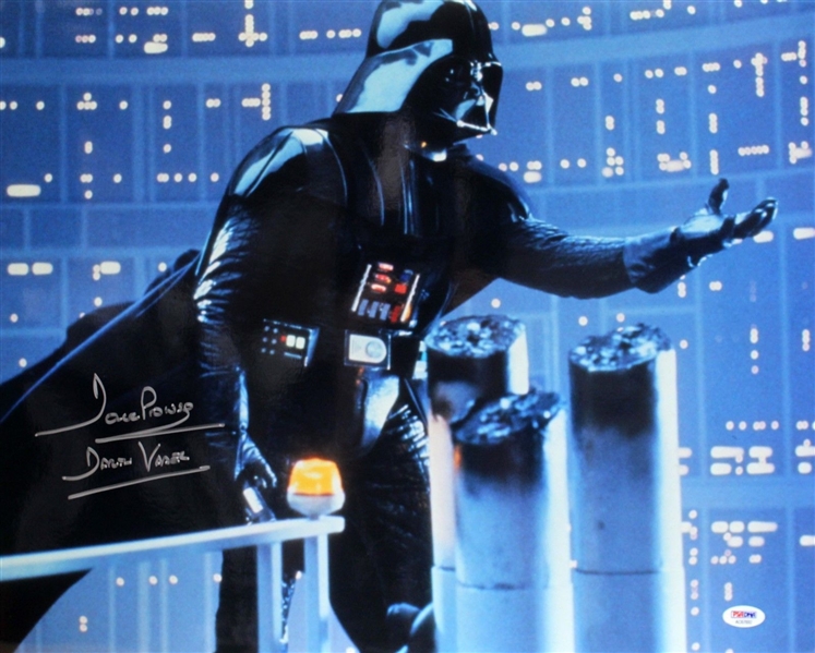 Darth Vader: David Prowse Signed 16" x 20" Color Photo (PSA/DNA)