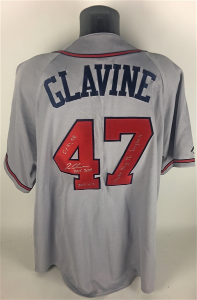 Tom Glavine Signed & Inscribed Atlanta Braves Jersey (Beckett)