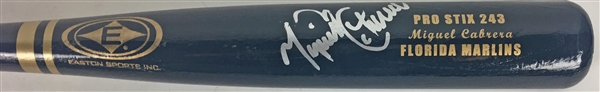 Miguel Cabrera Signed Game Issued Rookie-Era Florida Marlins Baseball Bat (PSA/DNA)