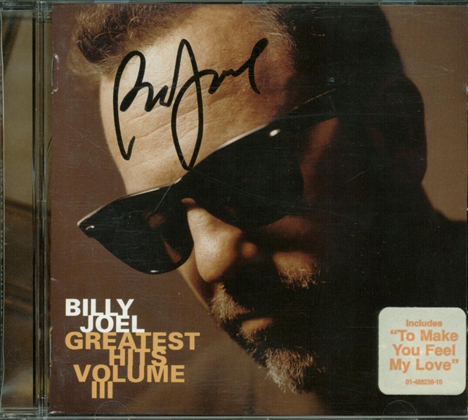 Billy Joel Signed "Greatest Hits Volume III" CD Cover (Beckett/BAS Guaranteed)