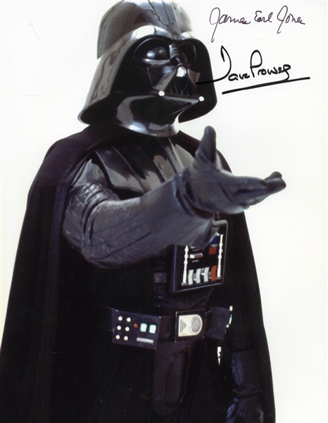 Star Wars: (B) James Earl Jones & Dave Prowse Signed 8" x 10" Color Photograph (Beckett/BAS Guaranteed)