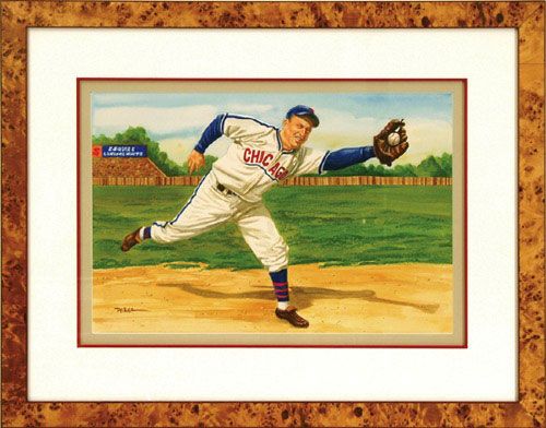 Original Perez-Steele Billy Herman "Great Moments" Watercolor on Canvas Artwork