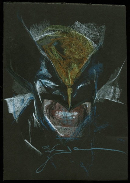 Bill Sienkiewicz Signed & Hand-Drawn 6" x 8.5" "Wolverine" Art Sketch (PSA/DNA)