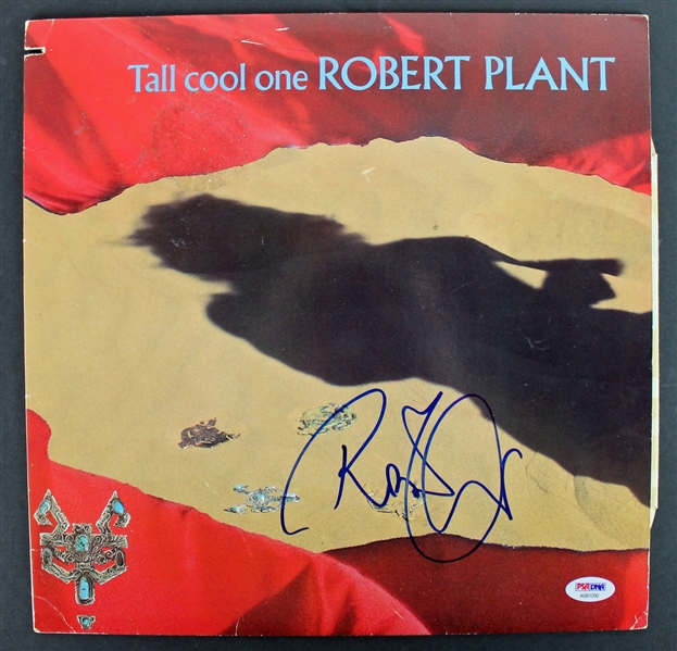 Led Zeppelin: Robert Plant Terrific Signed "Tall Cool One" Single Album Cover (PSA/DNA)