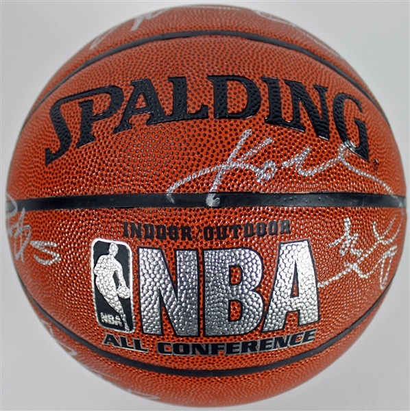 2009-10 L.A. Lakers Team Signed NBA I/O Model Basketball (World Champs)(PSA/DNA)