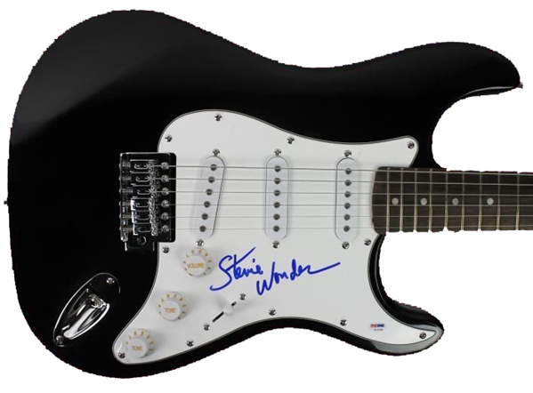 Stevie Wonder Signed Strat-Style Electric Guitar (PSA/DNA)
