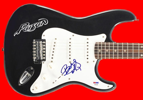Poison: Bret Michaels Signed Stratocaster Style Electric Guitar (PSA/DNA)