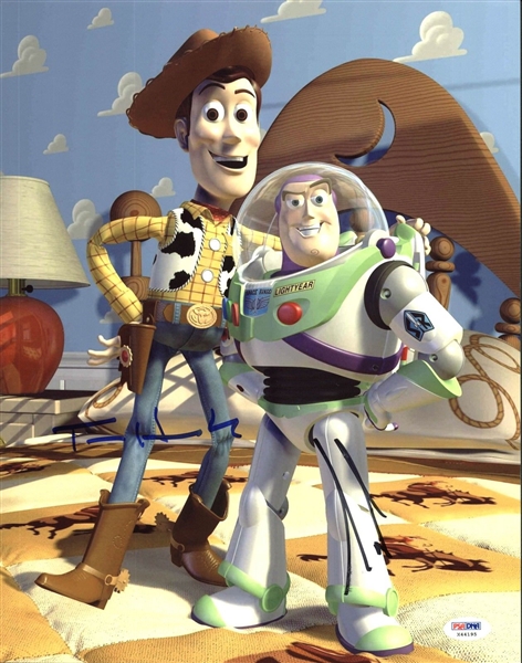 "Toy Story": Tom Hanks & Tim Allen Signed 11" x 14" Color Photo (PSA/DNA)