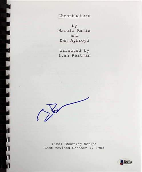 Ivan Reitman Signed "Ghostbusters" Movie Script (BAS/Beckett)
