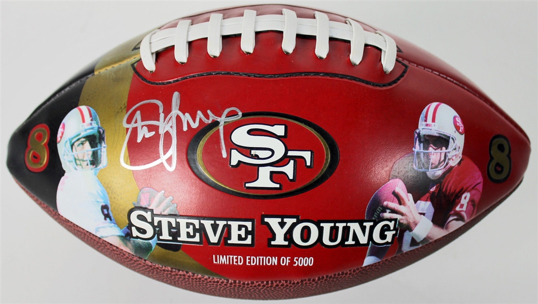 Steve Young Signed Commemorative Hall of Fame Wilson Football (BAS/Beckett)