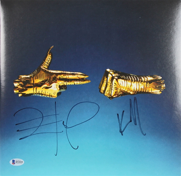 Run the Jewels: Killer Mike & EL-P Dual-Signed "RTJ 3" Album Cover (BAS/Beckett)