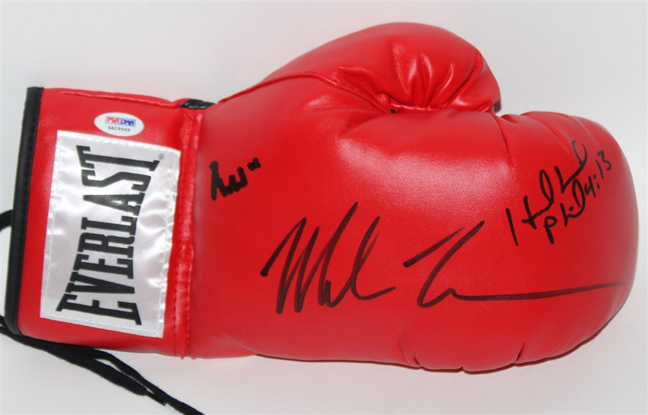 Boxing Legends Multi-Signed Glove w/ Muhammad Ali, Mike Tyson, & Evander Holyfield (PSA/DNA)