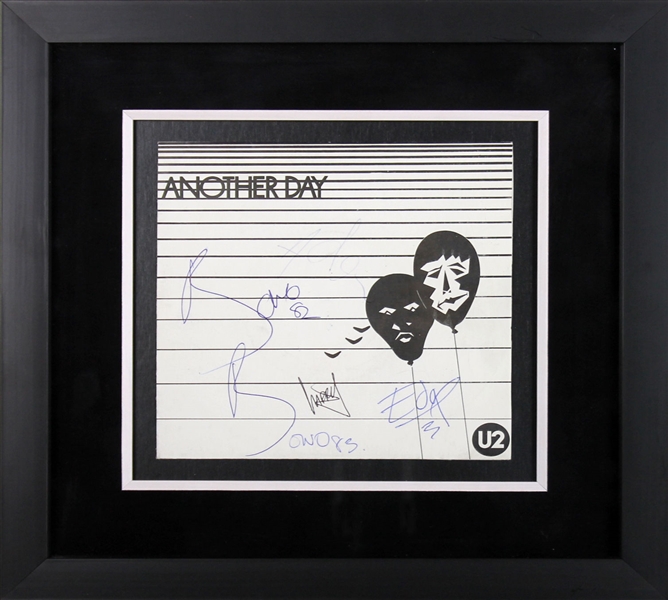 U2 Signed & Framed "Another Day" LP (BAS/Beckett)