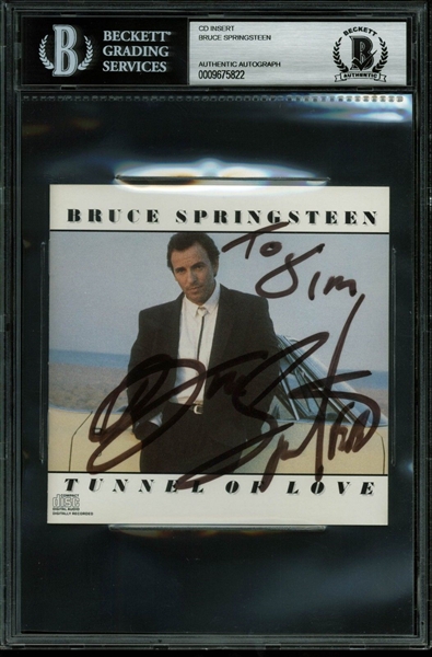 Bruce Springsteen Signed "Tunnel of Love" CD Cover (BAS/Beckett Encapsulated)