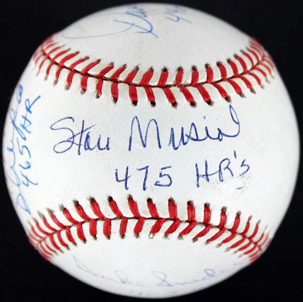 400 Home Run Club Multi-Signed ONL Baseball w/ 7 Sigs (JSA)